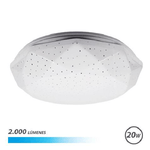 Lampada da Soffitto Elbat Serie Neptuno LED 20W 2000lm - 6500K Luci Fredda - Diametro 28cm