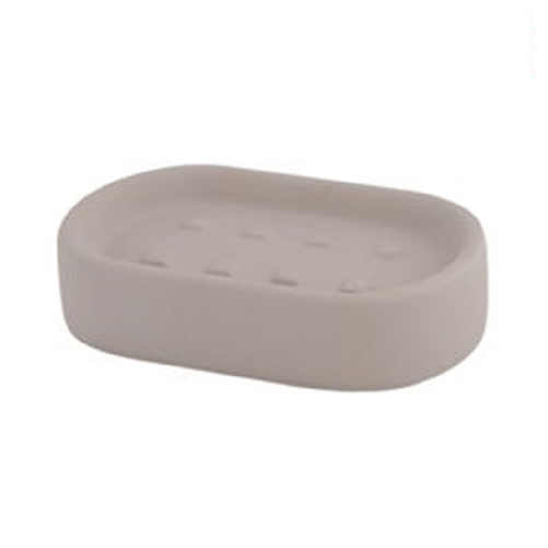 Cleafe-porta Sapone Piatto Supporto Saponetta Accessorio Arredo Per Bagno Tortora 87815 -