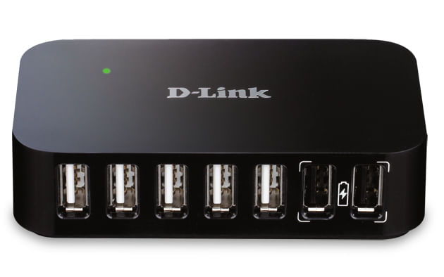 D-Link-DUB-H7-USB-2.0-Type-B-480-Mbit-s-Nero