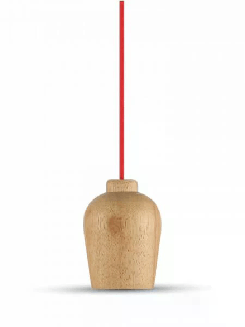 V-TAC-VT-7778-Lampadario-in-legno-con-portalampada-per-lampadine-E27---Colore-corda-rosso---SKU-3723