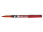 Penna-roller-Pilot-V5-HI-Tecpoint-a-inchiostro-liquido---Punta-ago-fine-05-mm---Corsa-03-mm---Colore-rosso