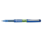 Penna Pilot Greenball a Inchiostro Liquido - Ricaricabile - Realizzata con Plastica Riciclata - Punta Media 0.7mm - Linea 0.35mm - Colore Blu