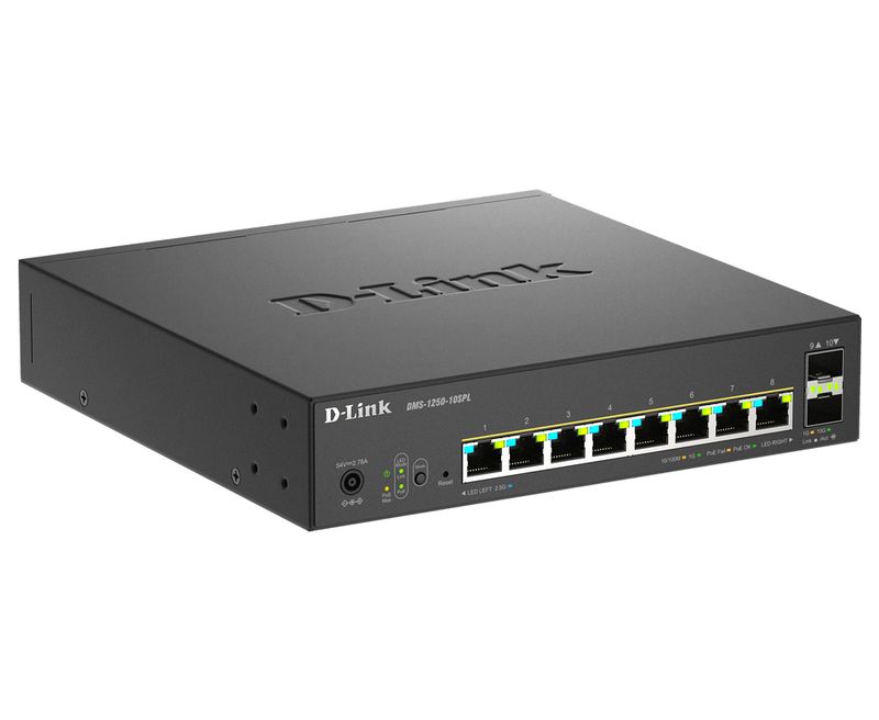 D-Link-Switch-10-Port-Multi-Gigabit-Smart-Managed-Poe---Including-8-Multi-Gigabit-2.5G-Poe-And-2-10G