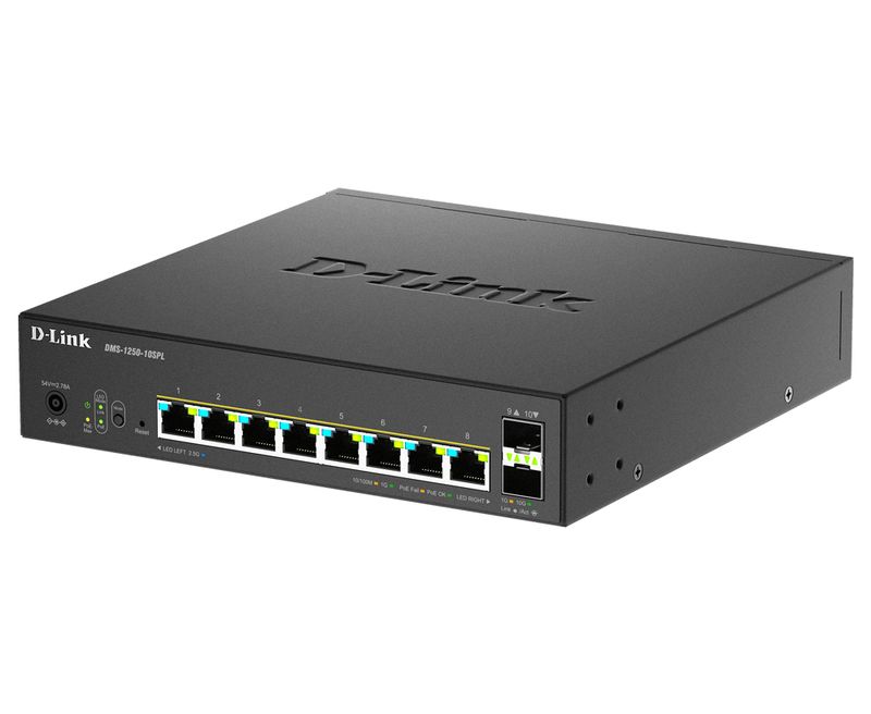 D-Link-Switch-10-Port-Multi-Gigabit-Smart-Managed-Poe---Including-8-Multi-Gigabit-2.5G-Poe-And-2-10G