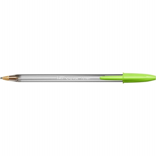 Bic-Crystal-Fun-Boligraph-Boligraph---Punta-di-spessore-16-mm---inchiostro-olio--grigio---colore-verde-lima