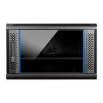 Aiten-Data-AI6606-Pensile-6U-profondita-600---Porta-in-vetro---Blocco-di-sicurezza---Include-vassoio-fisso-e-ventola-da-120-mm---Colore-nero