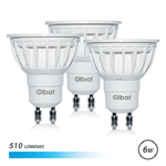 Elbat Confezione da 3 Lampadine LED GU10 6W 510lm - 6500K Luce Fredda