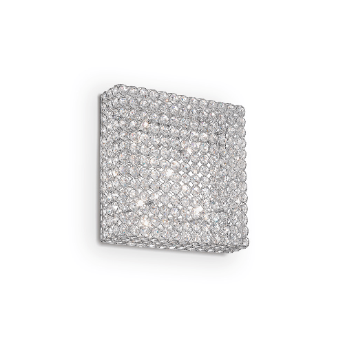 Ideal Lux Plafoniera Moderna Admiral Metallo-Cristallo Cromo 6 Luci G9 3W 3000K Luce Calda