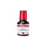 Edding T25 Flacone di ricarica per pennarello indelebile - Capacità 30 ml - Colore rosso