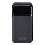 Rivacase Battery Bank (20000 Mah) 225W Fast Charger Con 3 Cavi Integrati ( Di Cui Type C Ed Usb Con Funzione Ricarica