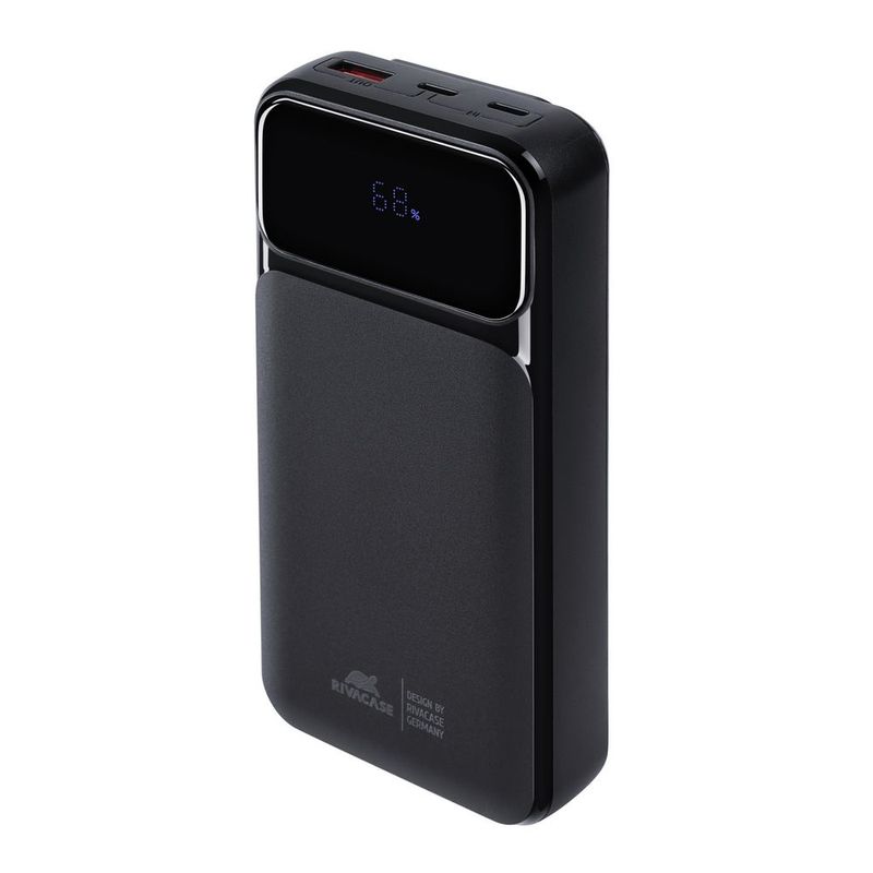 Battery-Bank--20000-Mah--225W-Fast-Charger-Con-3-Cavi-Integrati---Di-Cui-Type-C-Ed-Usb-Con-Funzione-Ricarica---Nera