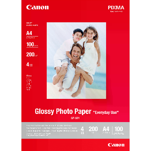 ORIGINALE-Canon-Carta-Bianco-0775B001-GP-501-Carta-fotografica-DIN-A4-200-g-m--100-fogli-brillante
