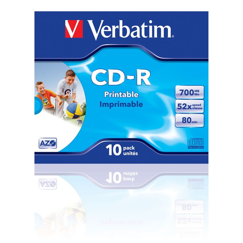 Verbatim-cd-r-azo-wide-inkjet-printable-700-mb-10-pz