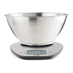 Kaufgut 033353 Bilancia da Cucina Digitale Inox 5Kg-1gr Eva