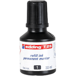 Edding Flacone di ricarica Edding T25 per pennarello indelebile - Capacit  30 ml - Colore nero