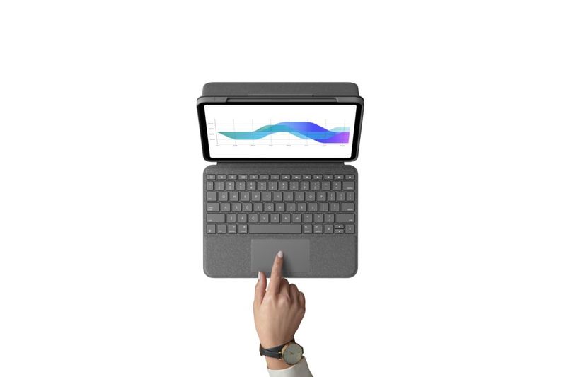 Logitech-Folio-Touch-Grigio-Smart-Connector-QWERTZ-Tedesco