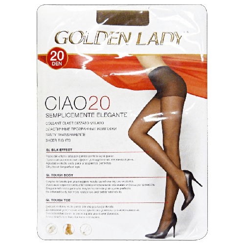 Golden-Lady-Collant-Elasticizzato-Velato-20-Den-Daino-Taglia-4