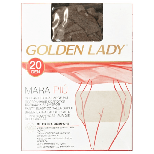Golden-Lady-Collant-Extralarge-Mara-20-Den-Castoro