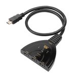 Techly 360042 Switch Hdmi 3x1 Pigtail 4K Nero