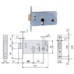 SERRATURA METALLO INFILARE 720 ISEO
