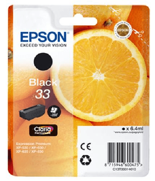 Epson-Oranges-C13T33314010-cartuccia-d-inchiostro-1-pz-Originale-Nero