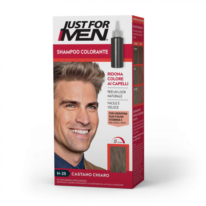 Just For Men Shampoo Colorante H-25 Castano Chiar