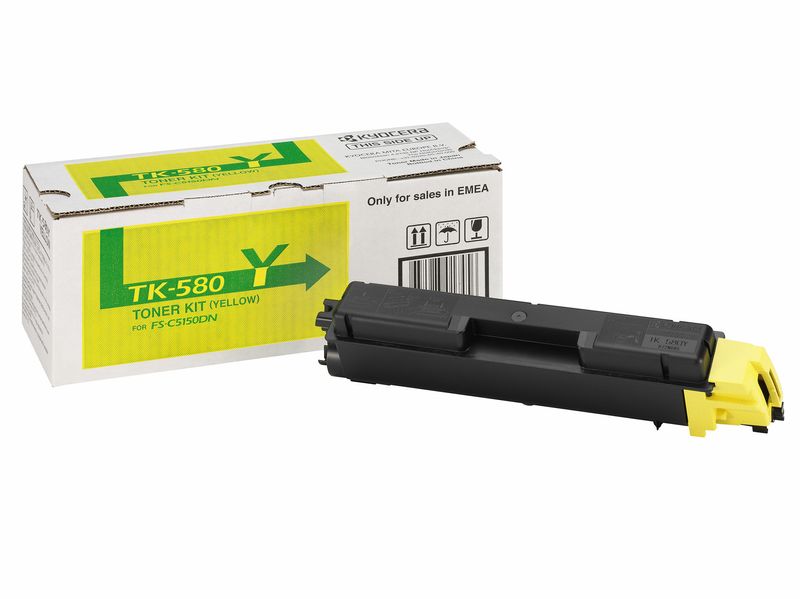 KYOCERA-TK-580Y-cartuccia-toner-1-pz-Originale-Giallo