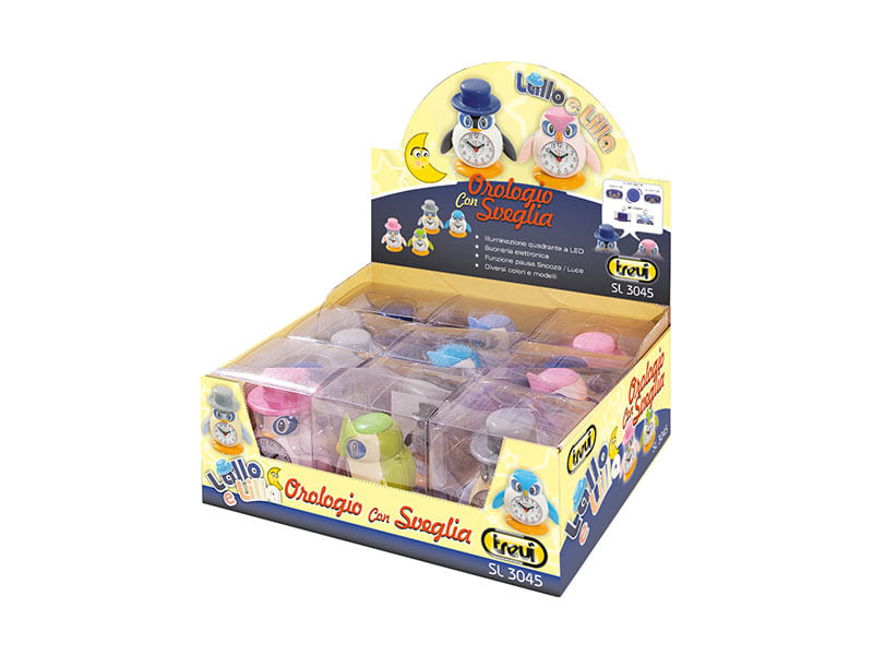 Sveglia-da-Comodino-Trevi-LALLO-E-LILLA-Mix-Colori-Design-Moderno