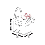 Lampa Easy-Basket, cestino anteriore in tessuto - 14 L