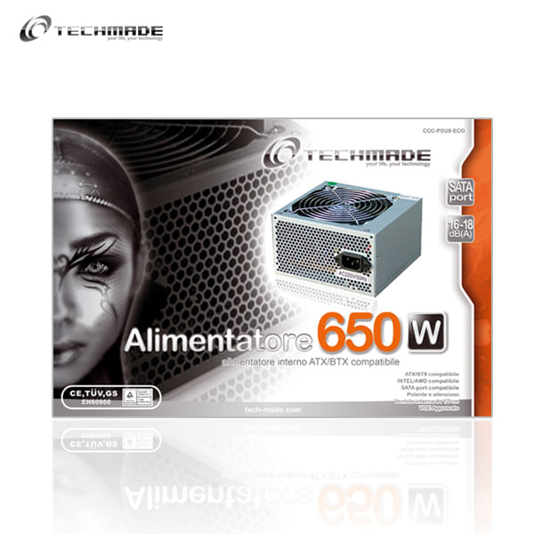Techmade-alimentatore-per-computer-650-W-20-4-pin-ATX-ATX-Argento