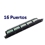 Patch Panel Cromad 16 porte Krone Cat 6 1U UTP 19