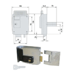 Cisa Elettroserratura App. Ferro Dx