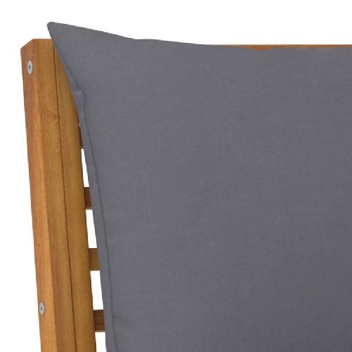 vidaXL-Panca-da-Giardino-1145cm-con-Cuscino-Grigio-Massello-di-Acacia