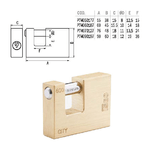 Iseo Lucchetto Ottone 60mm Serrande Ka City