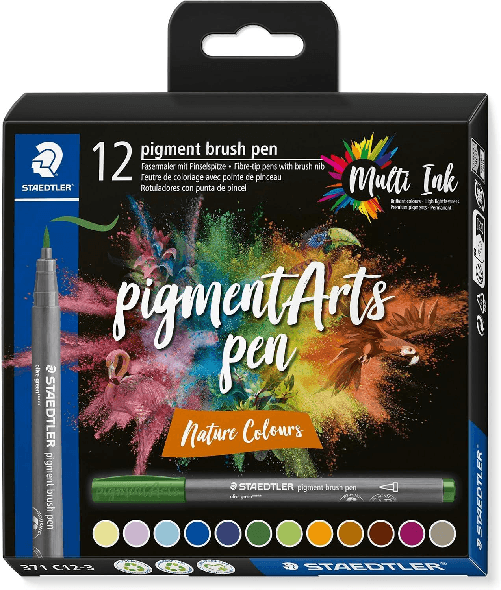 Staedtler-371-Confezione-da-12-Pennarelli-con-Punta-Morbida---Colori-Vividi-e-Brillanti---Non-Ingiallisce-nel-Tempo---Nu