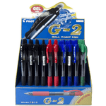 Pilot G2 Roller Espositore da 60 Penne Gel - Punta 07 mm - Linea 032 mm - Ricaricabile - Impugnatura Ergonomica - Colori Assortiti