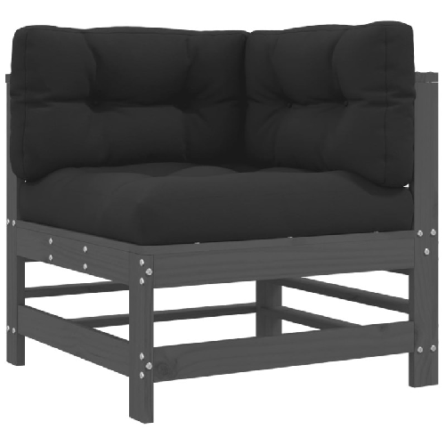 vidaXL-Divani-Angolari-con-Cuscini-2-pz-Legno-Massello-di-Pino-Grigio