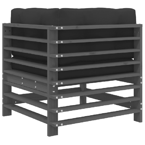 vidaXL-Divani-Angolari-con-Cuscini-2-pz-Legno-Massello-di-Pino-Grigio