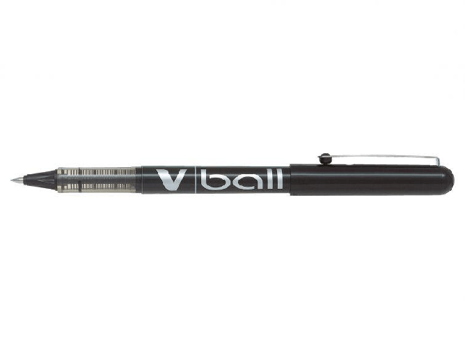 Penna-Pilot-a-inchiostro-liquido-V-Ball-07-Roller---Punta-a-sfera-tonda-07-mm---Corsa-05-mm---Colore-Nero