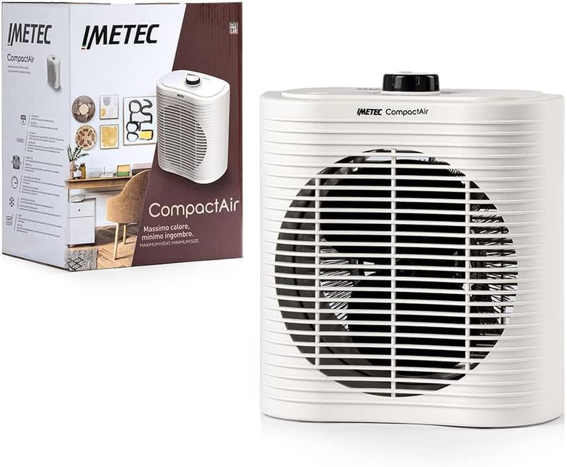 Imetec-Compact-Air-Interno-Bianco-2000-W-Riscaldatore-ambiente-elettrico-con-ventilatore