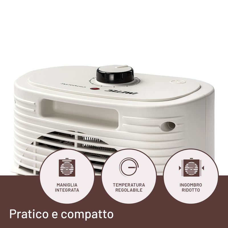 Imetec-Compact-Air-Interno-Bianco-2000-W-Riscaldatore-ambiente-elettrico-con-ventilatore