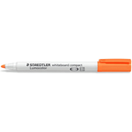 Staedtler Lumocolor 341 Pennarello per lavagna bianca – Punta a scalpello 1 – 2 mm circa – Asciugatura rapida – Colore arancione