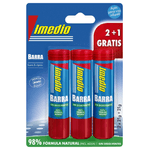 Imedio Confezione da 3 Colla Stick da 21g - Senza Solventi - Lavabile - Adatta per Uso Scolastico