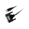 LogiLink-USB---D-SUB-25-Adapter-Cable-1.8m-18-m-D-sub--DB-25--Nero
