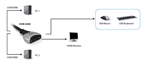 LevelOne-KVM-Switch-0290---Commutatore-USB-per-2-Computer