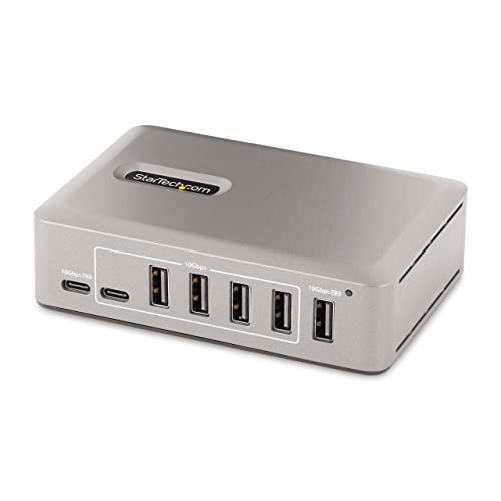 StarTech.com Hub USB-C 3.0 a 10 Porte - 8x USB-A + 2x USB-C - Autoalimentato con Alimentatore da 65W - Hub USB 3