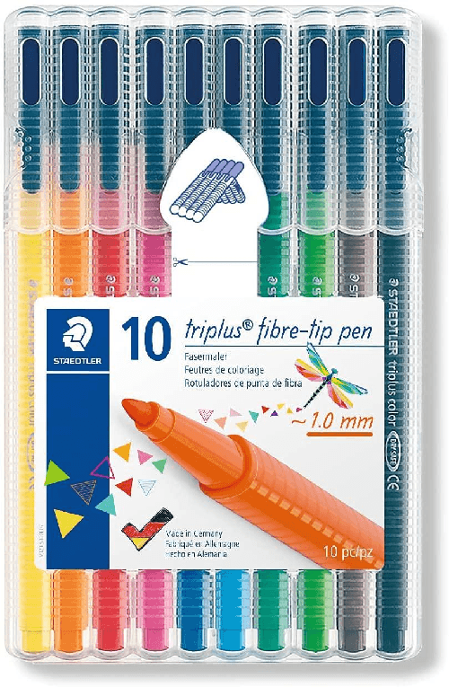 Staedtler Stadtleler Triplus Color 323 Pacchetto di 10 marcatori di punta fine - 1 mm Circa ictus