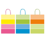 REX SADOCH Shopper Bicolor c/manici in carta ritorta 36x12x41cm colori ass.ti Rex Sadoch