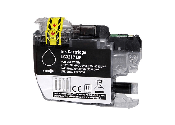 Bulk - Brother LC3217 Cartuccia di indiostro generico nero - Sostituisce LC3217BK