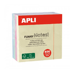 Appli Funny 400 Adesive Notes Cube 75 x 75 mm - Colori pastello assortiti